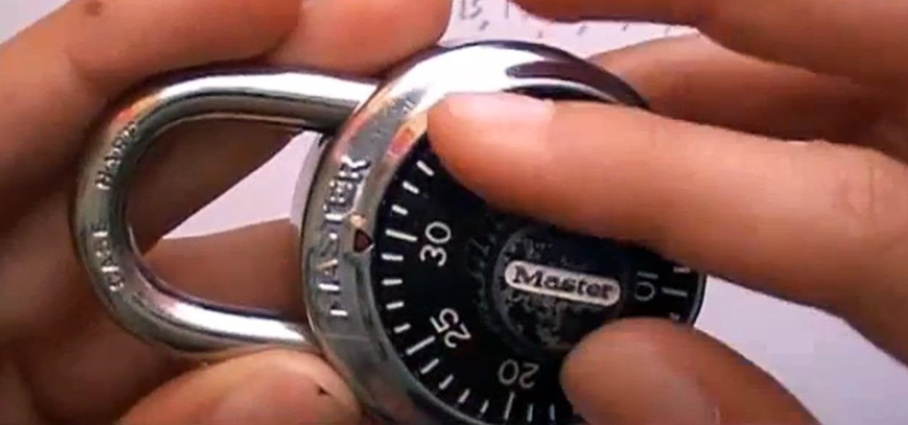 How to Crack a "Master Lock" Combination Lock